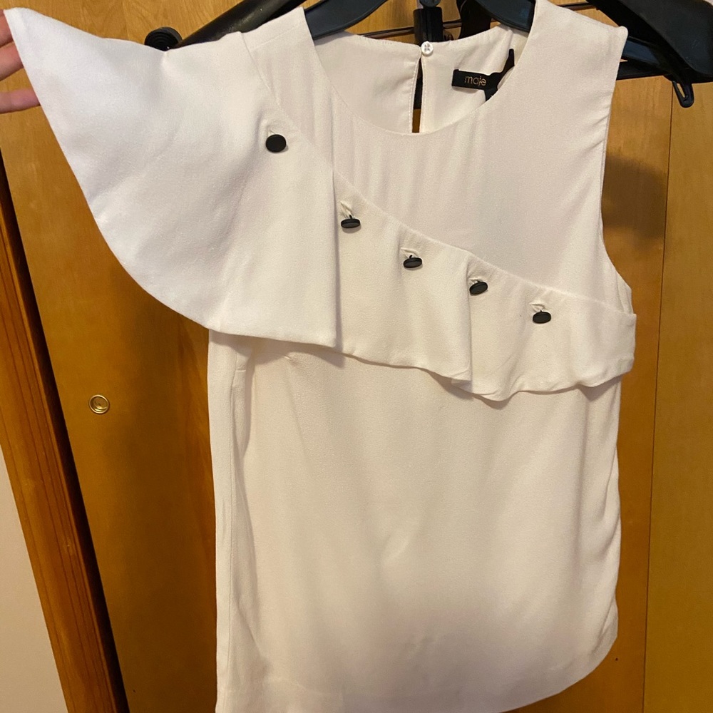 Top volant blanc / white top